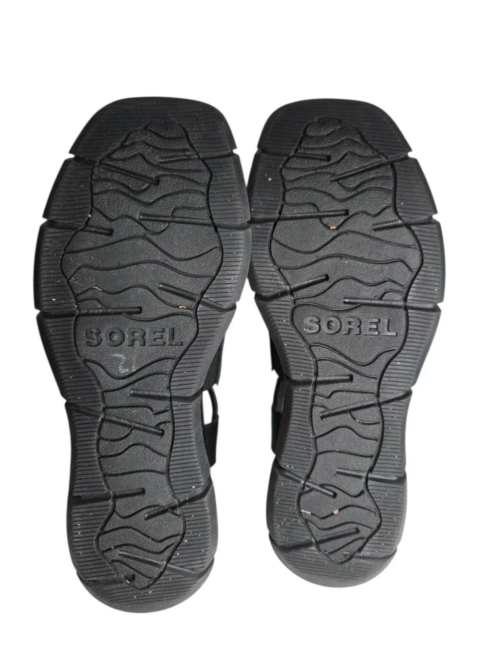 Sorel Women's Joanie III Ankle Strap Wedge Sandal Size 6 Black ￼